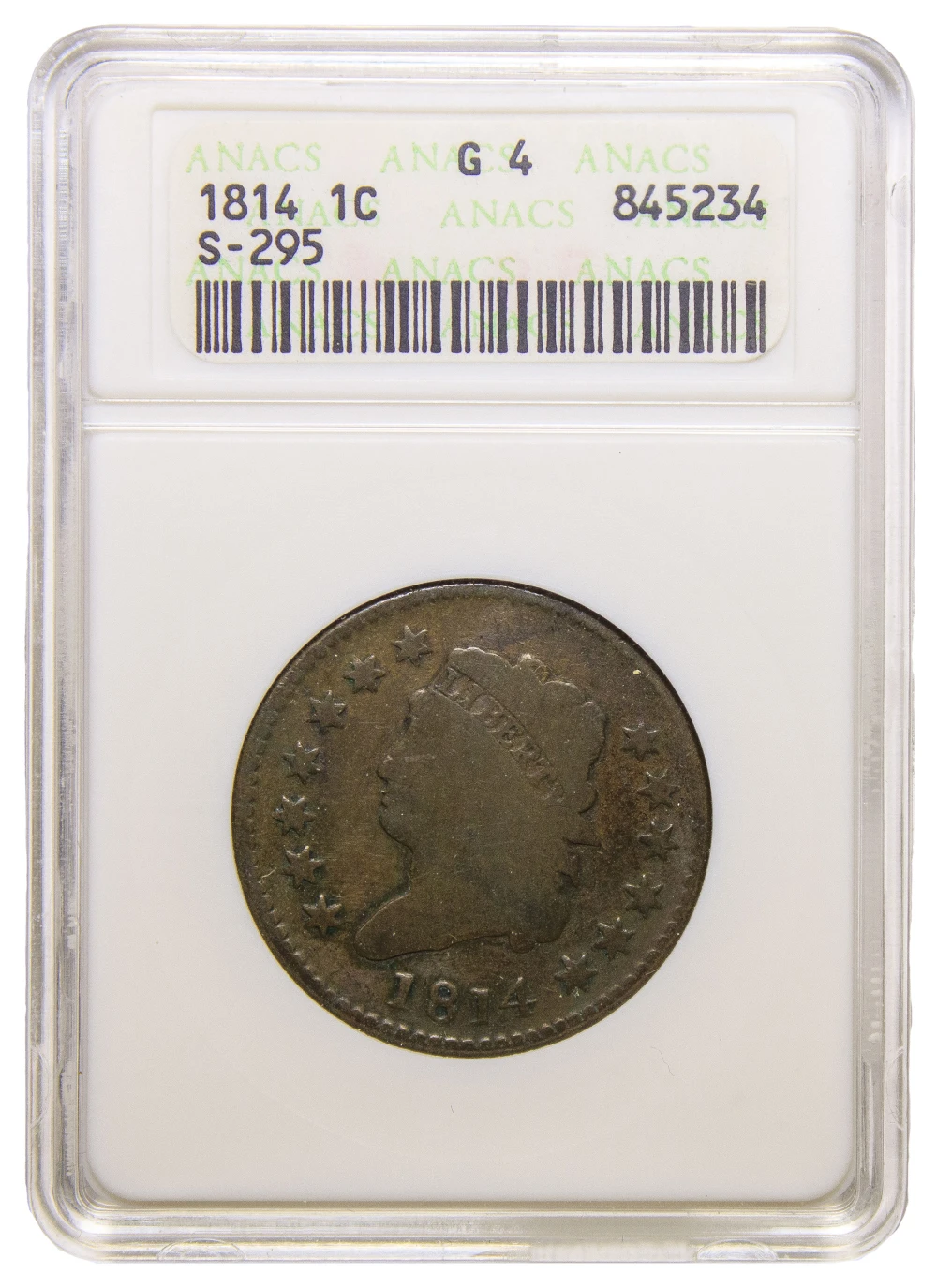 ANACS Good-4 1814 Cent