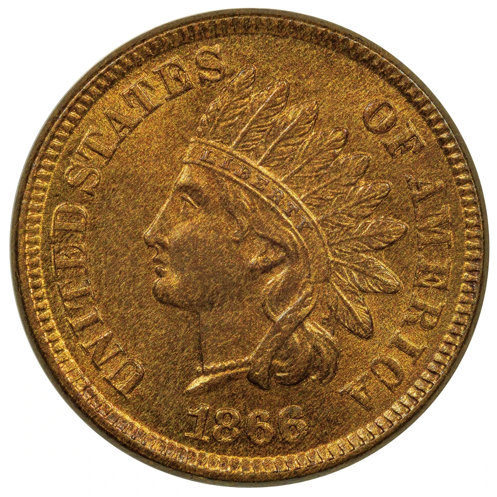 Choice BU-64 RB 1866 Indian Cent