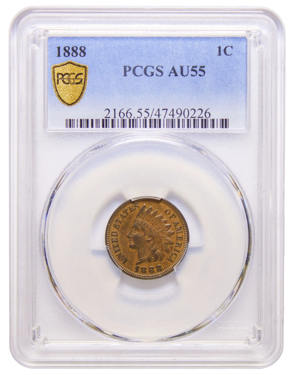 PCGS AU-55 1888 Cent