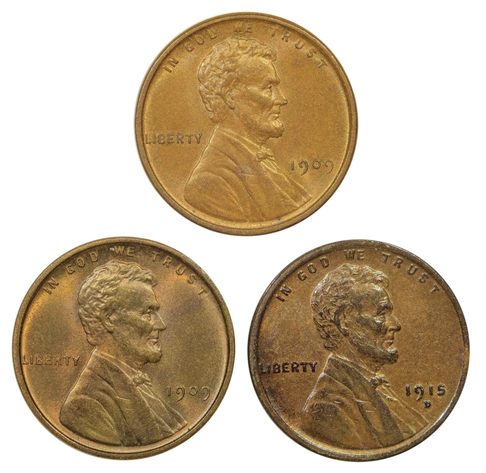 High-Grade Early Date Lincoln Trio