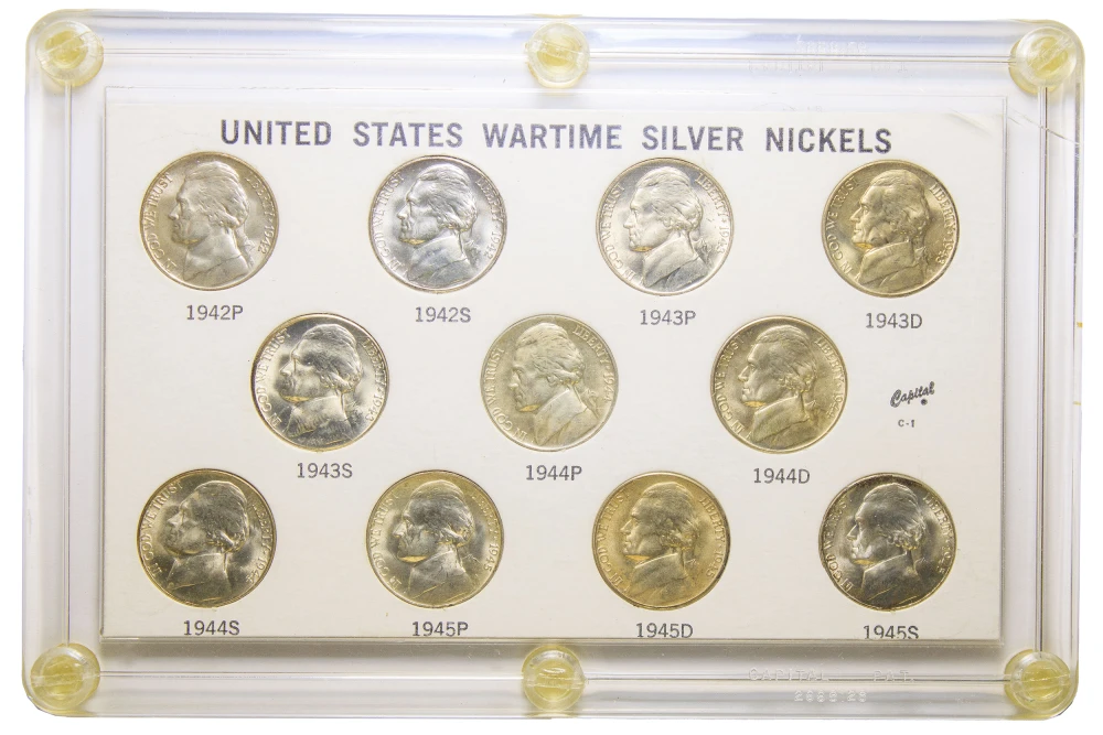 Choice to Gem Unc 11-Piece War Nickel Set