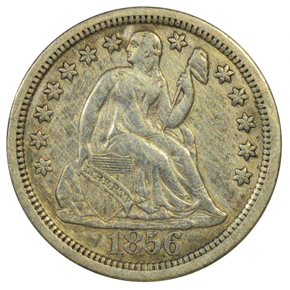 EF-40 1856 Large Date Dime