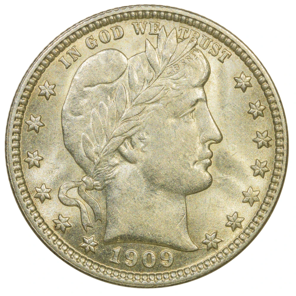 Borderline Unc-58 1909-D Quarter