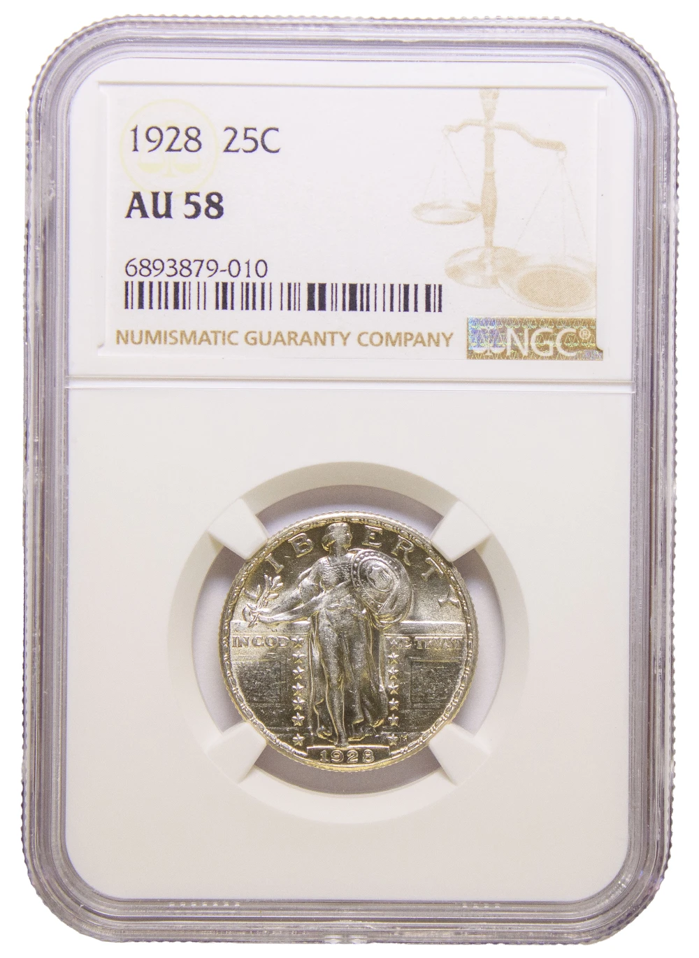 NGC AU-58 1928 Quarter