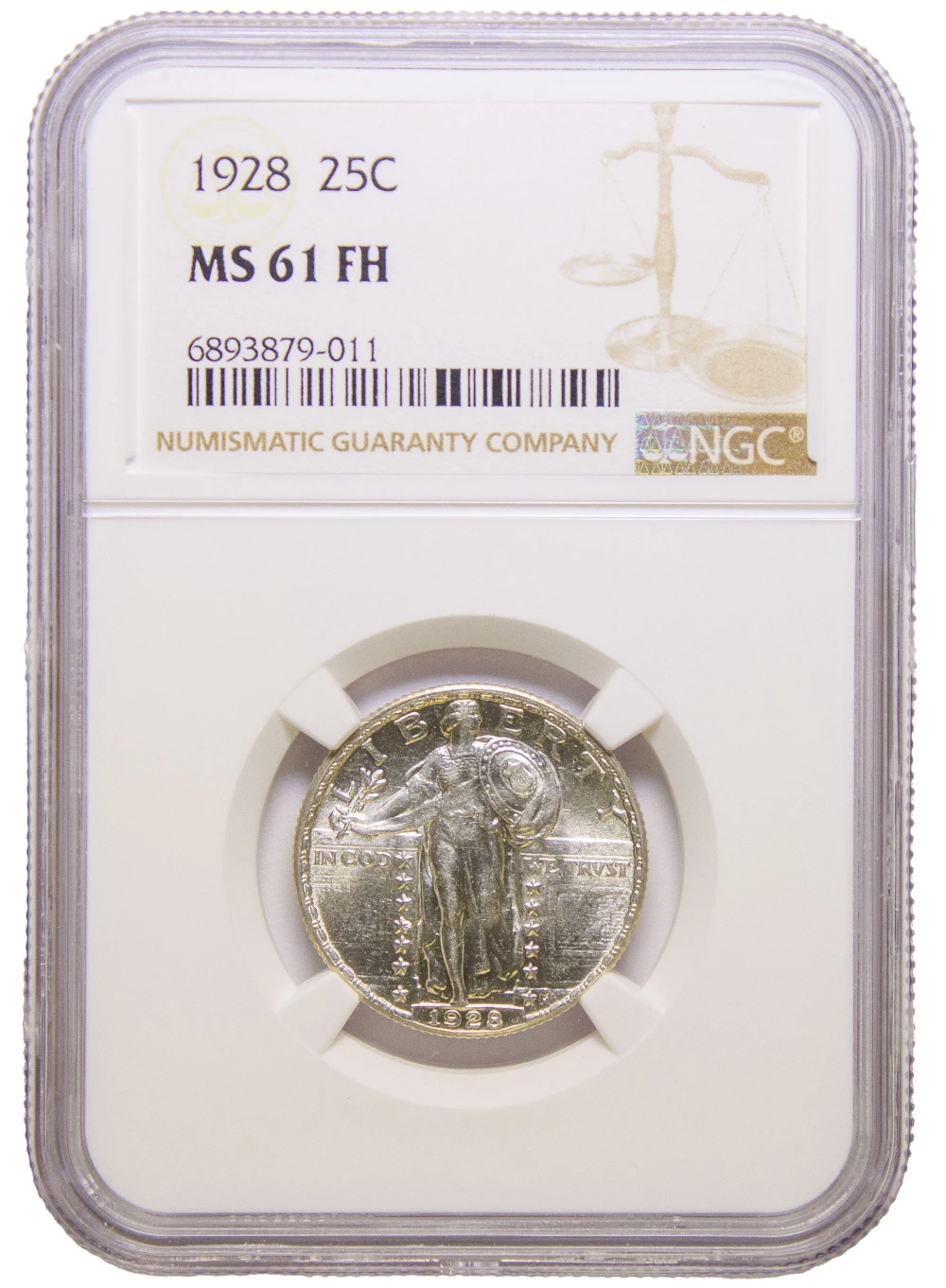 NGC MS-61 FH 1928 Quarter