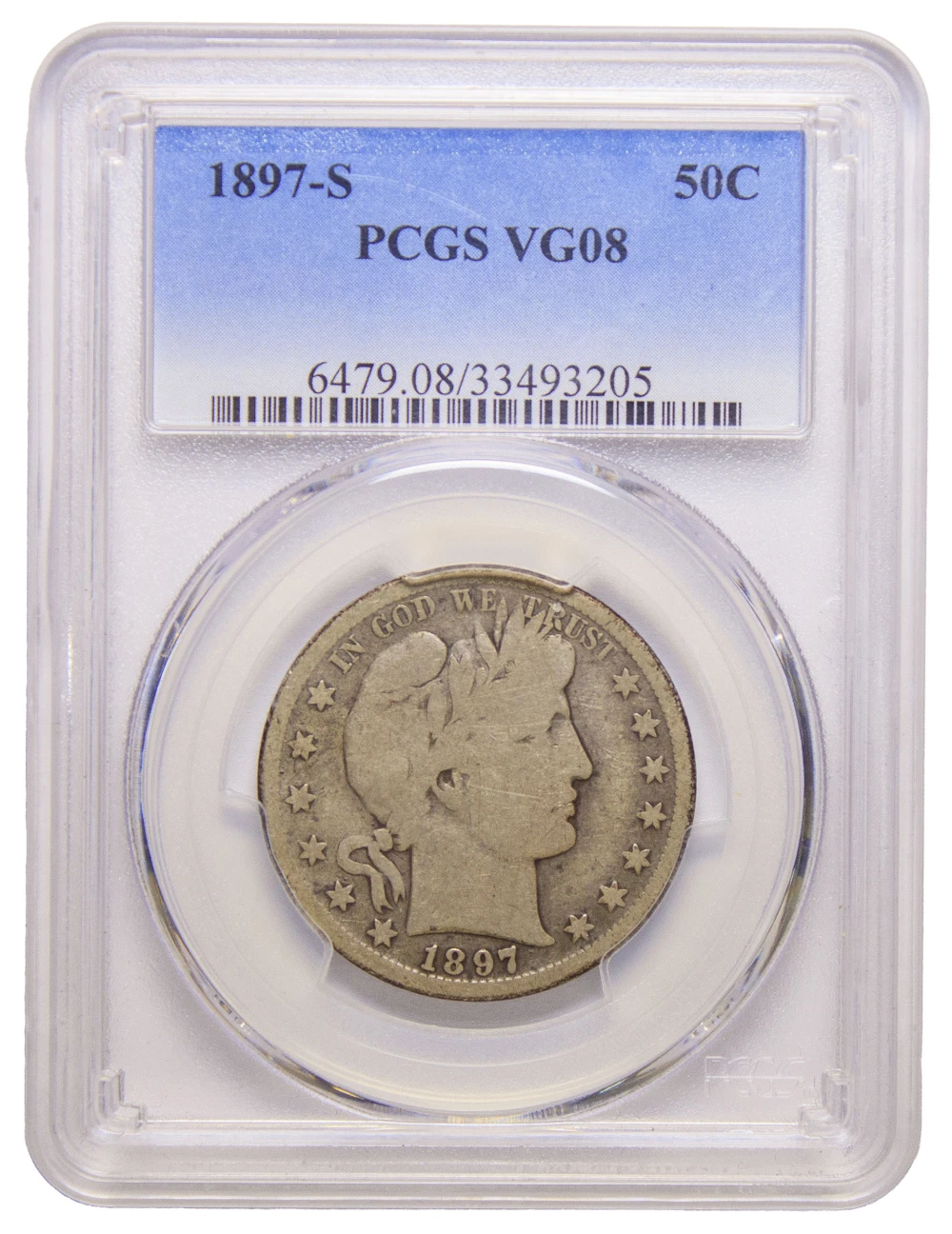 PCGS VG-8 1897-S Half Dollar
