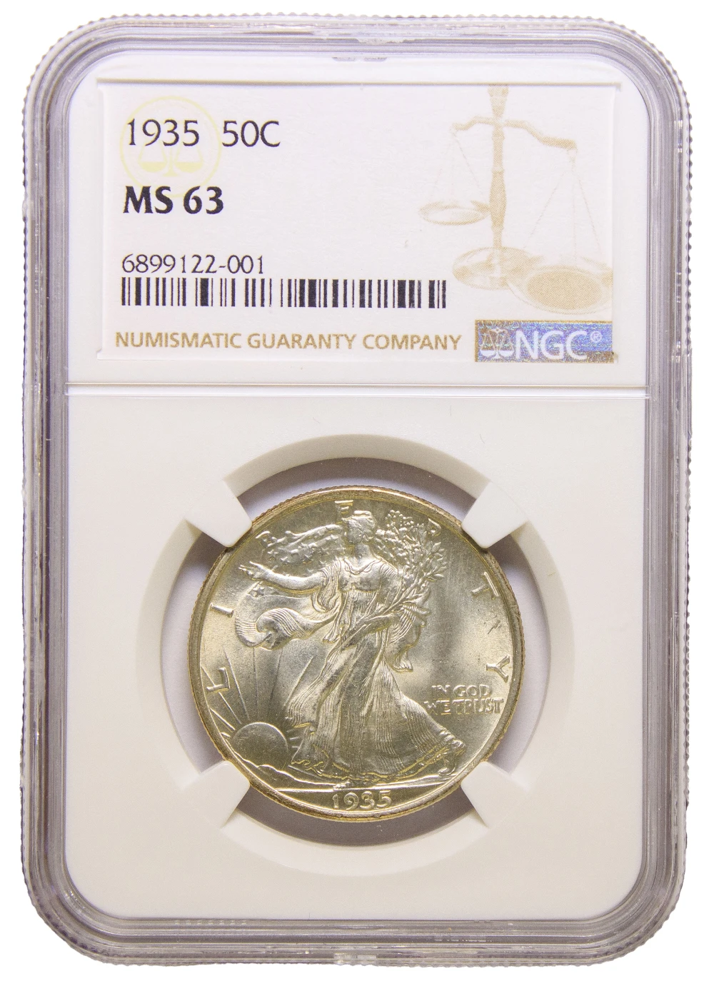 NGC MS-63 1935 Half Dollar