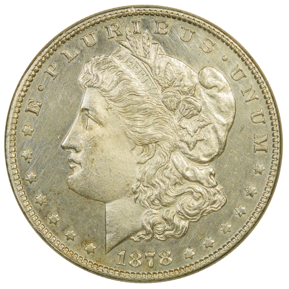 MS-60 PL 1878 7TF Morgan Dollar