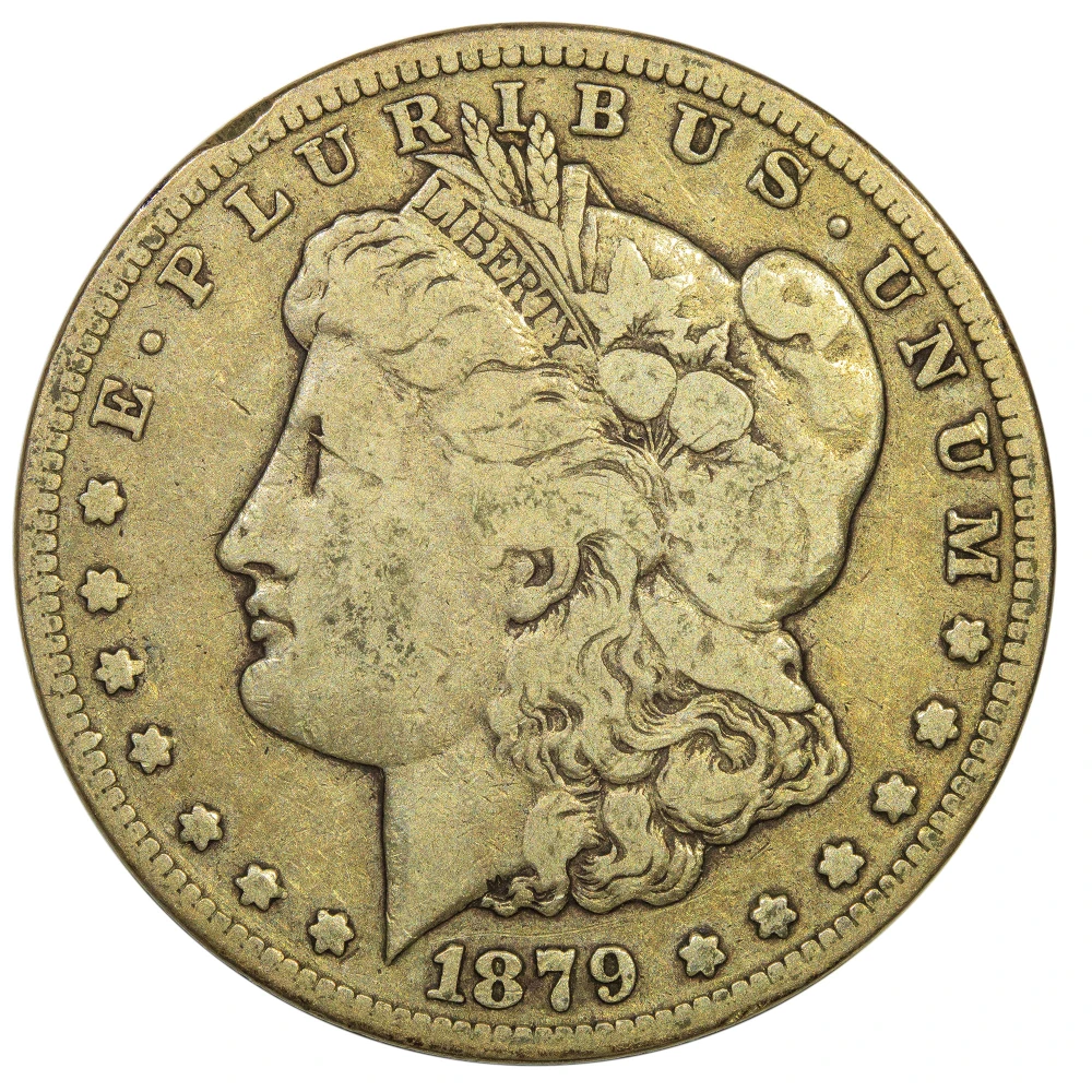 Fine-12 1879-CC Morgan Dollar