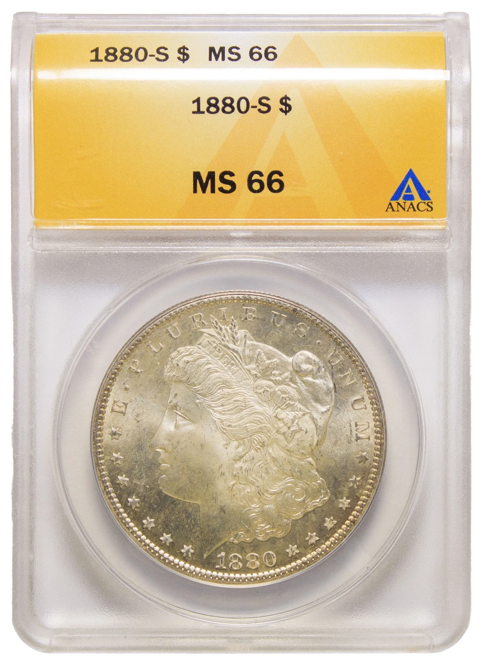 ANACS MS-66 1880-S Morgan Dollar