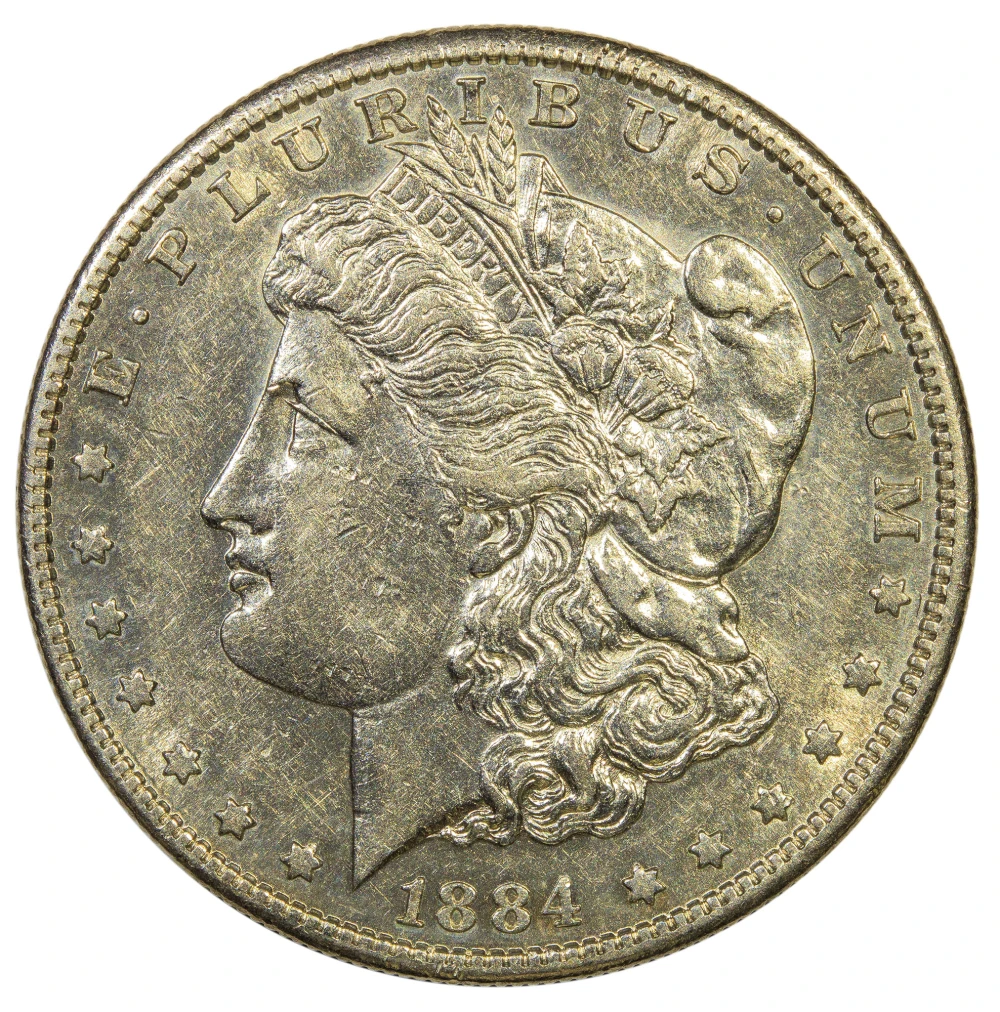 AU-50+ 1884-S Morgan Dollar