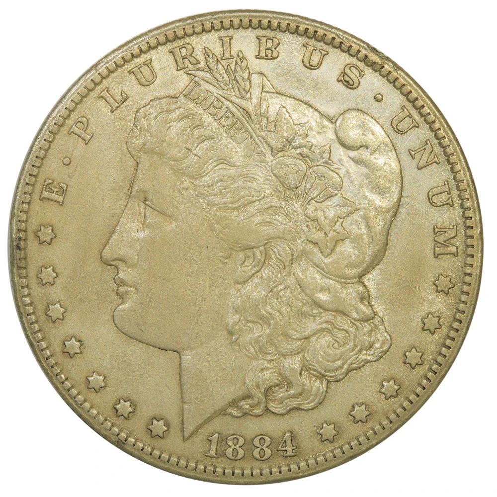 AU-50 1884-CC Morgan Dollar