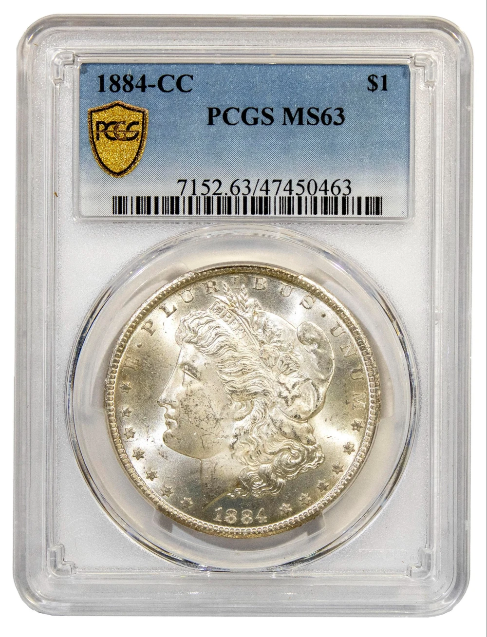 PCGS MS-63 1884-CC Morgan Dollar
