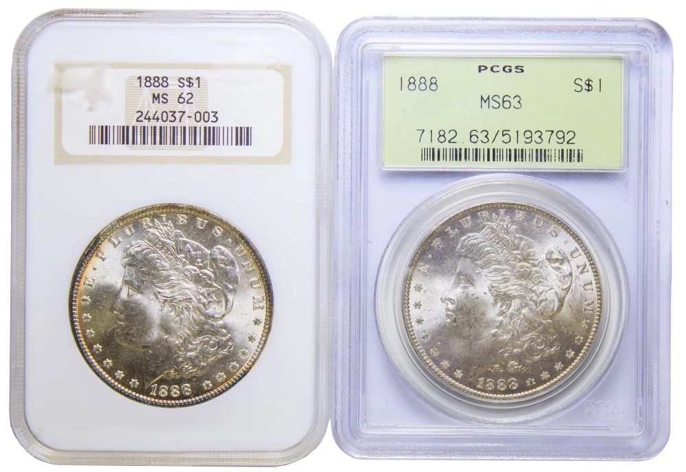 1888 Morgan Dollar Pair