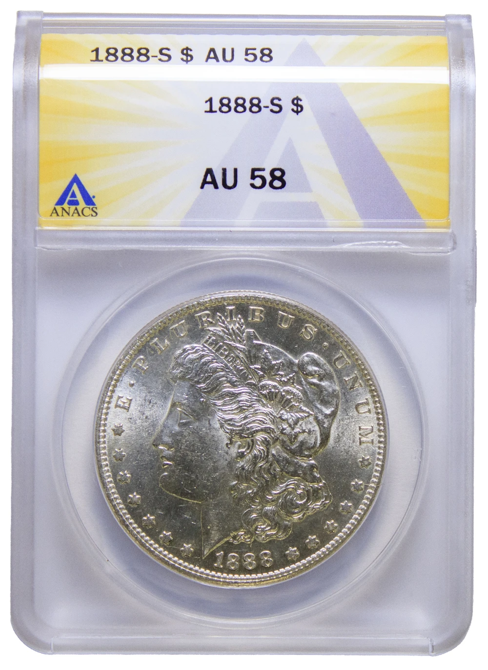 ANACS AU-58 1888-S Morgan Dollar