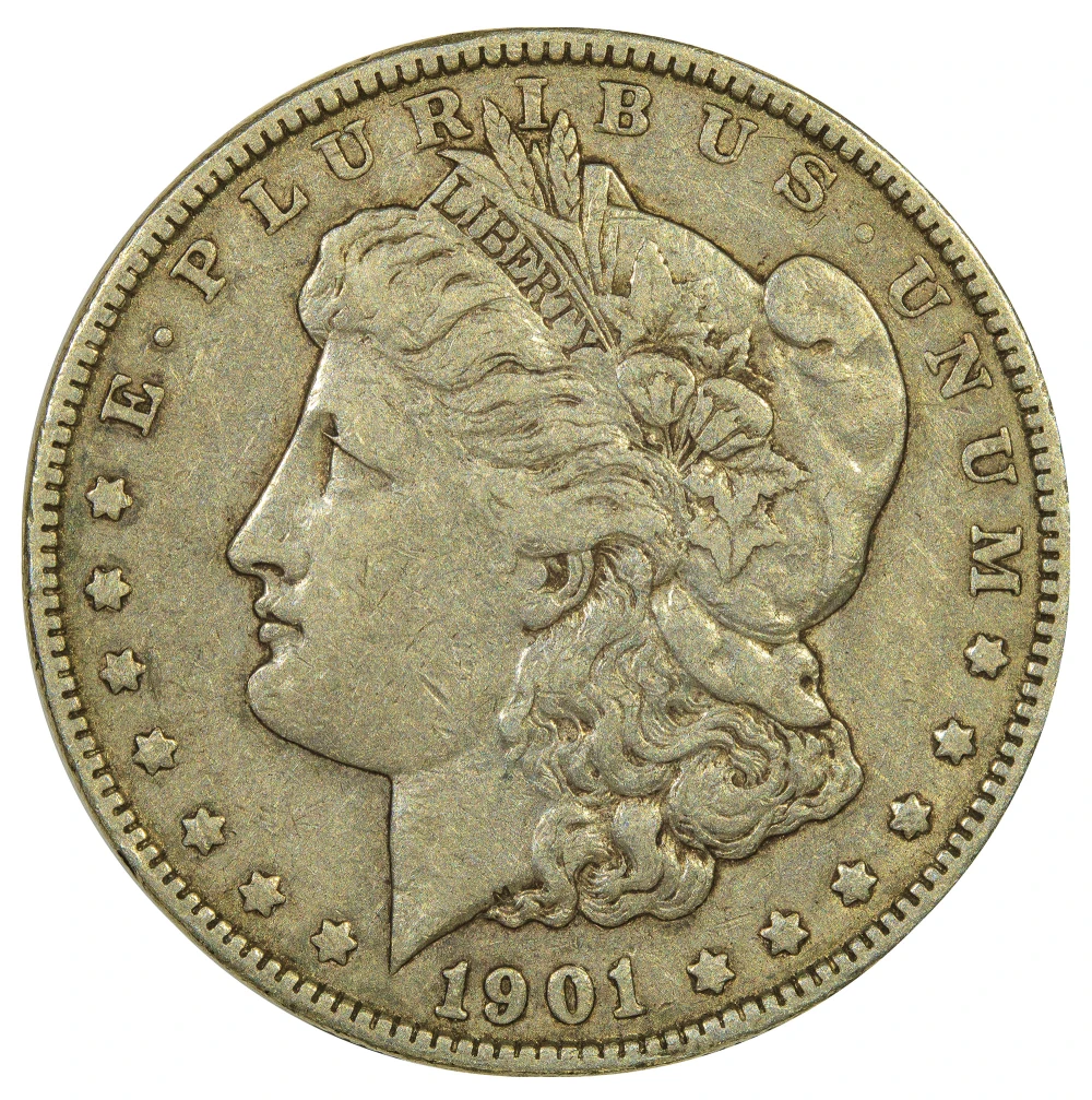 EF-40 1901 Morgan Dollar