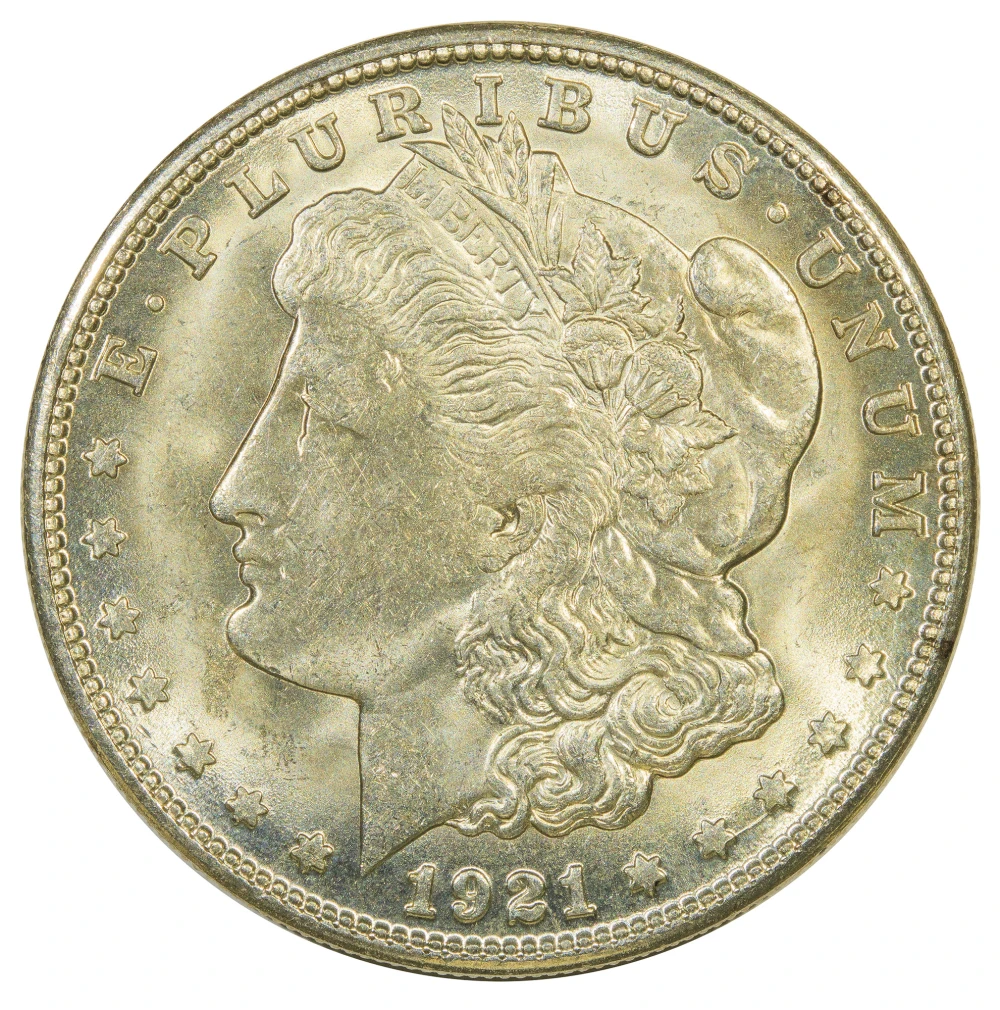 BU-62 1921-S Morgan Dollar
