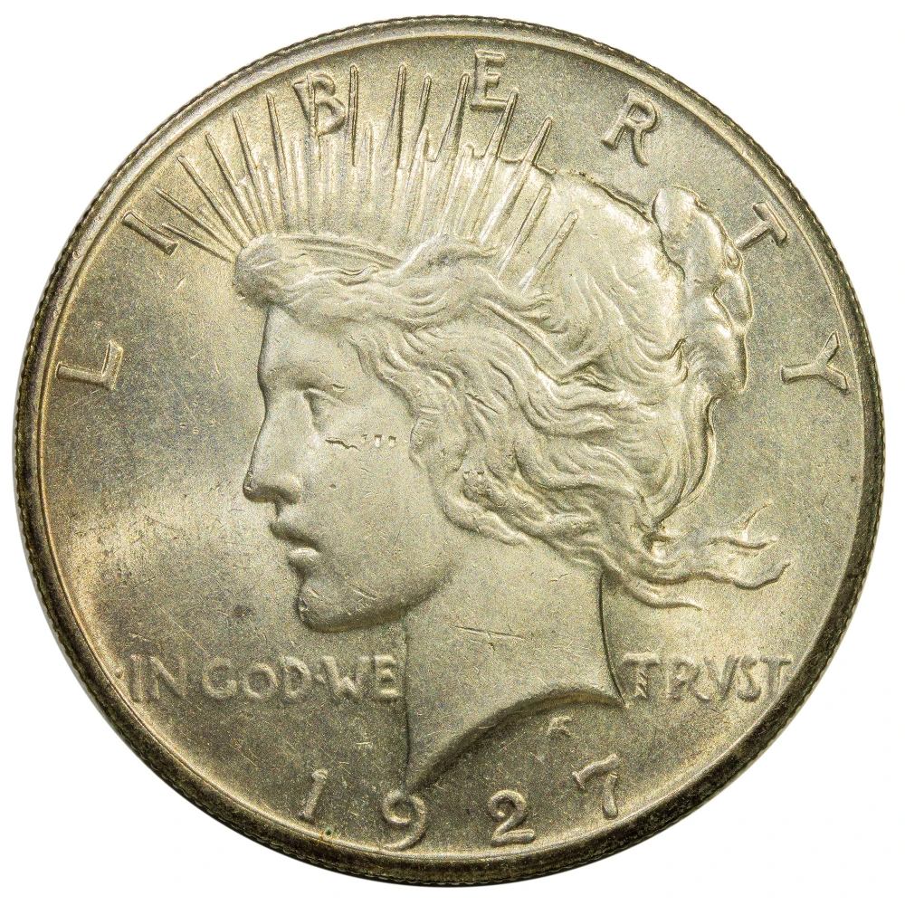 Unc 1927 Peace Dollar