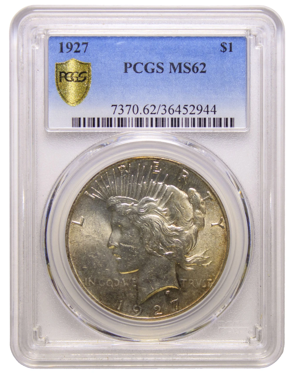 PCGS MS-62 1927 Peace Dollar