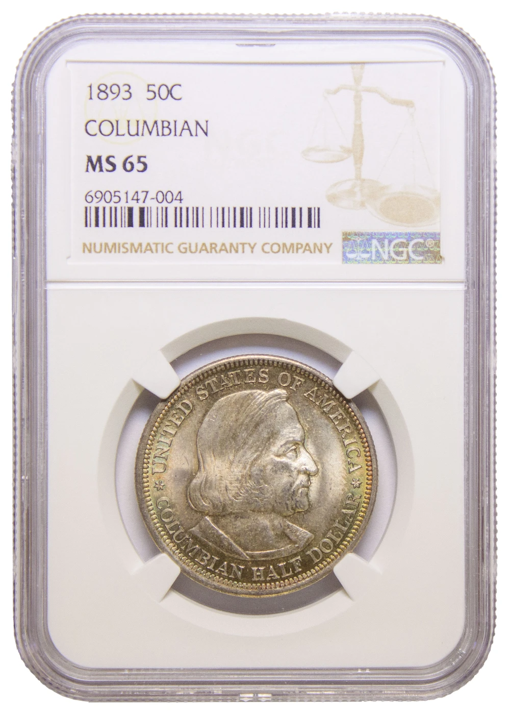 NGC MS-65 1893 Columbian Expo Half Dollar