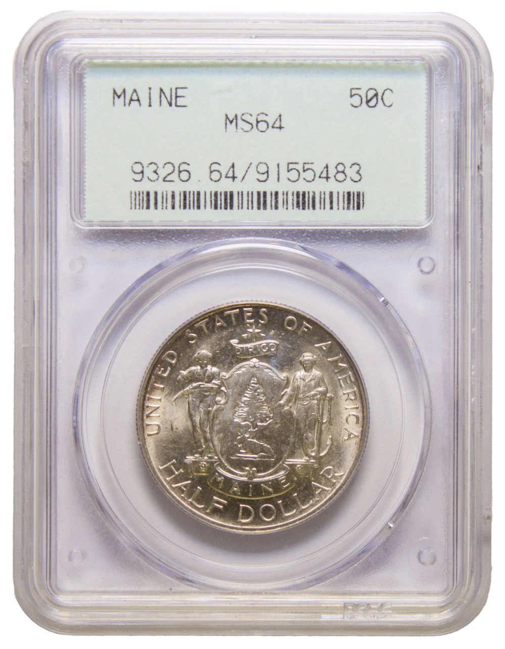 PCGS MS-64 1920 Maine Half Dollar