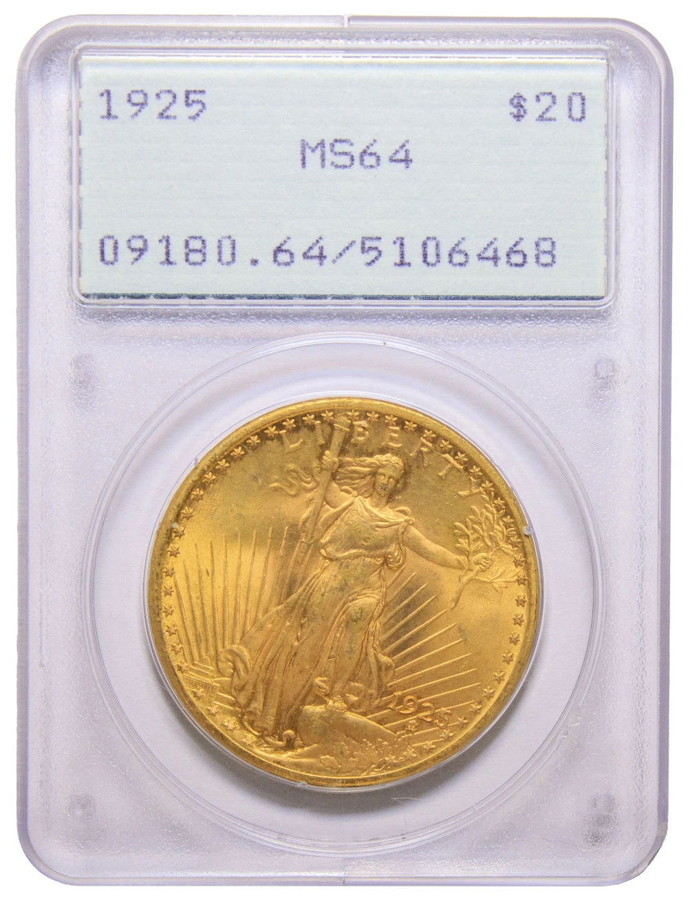 PCGS MS-64 1925 Gold $20 St. Gaudens
