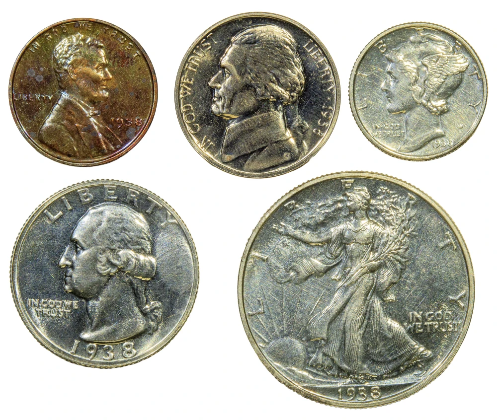 1938 Five-Piece Proof Set