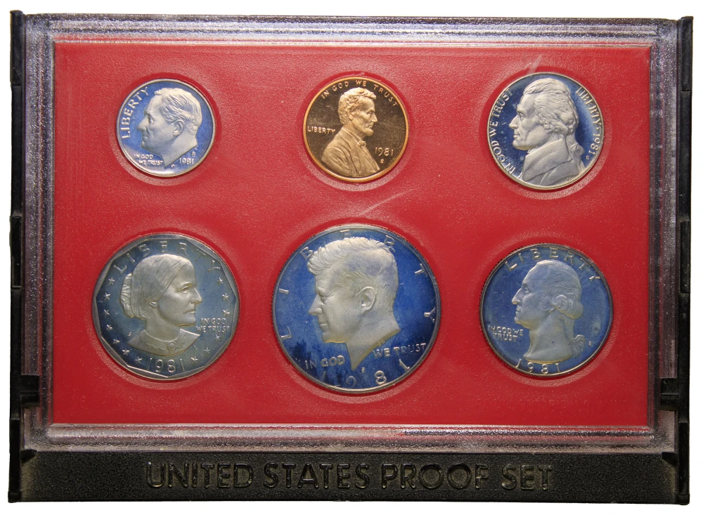 Gem Five-Piece 1981 Type 2 Proof Set