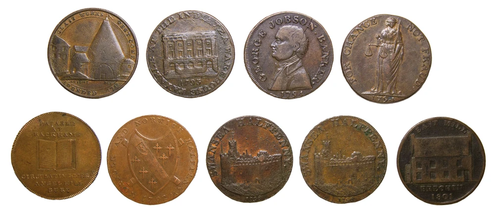 Great Britain. Castle and Cathedral Conder Tokens
