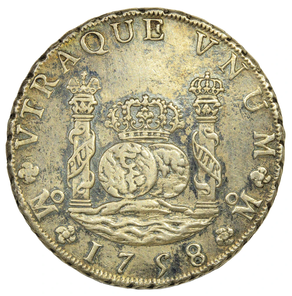 Mexico. EF-45 1758-MM Pillar 8 Reales