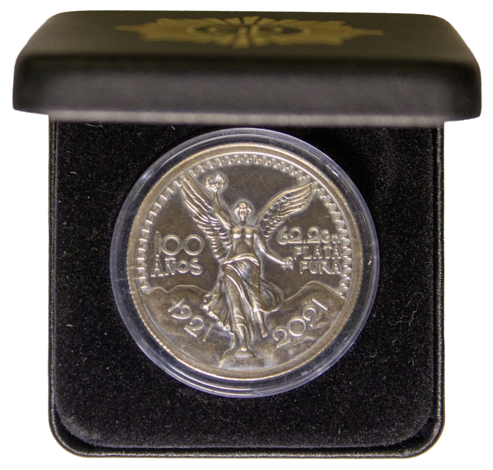 Mexico. 1921-2021 2 Ounce Silver