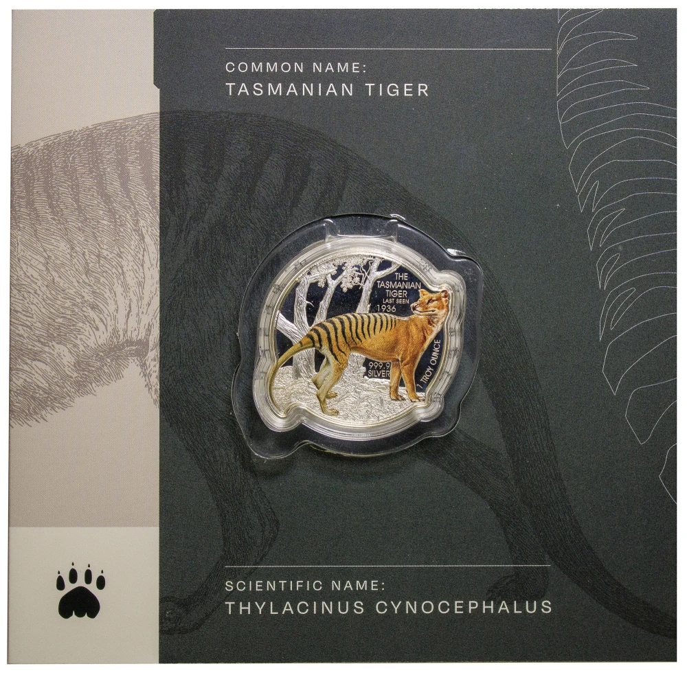 Soloman Is. 2021 1 Ounce Silver Tasmanian Tiger