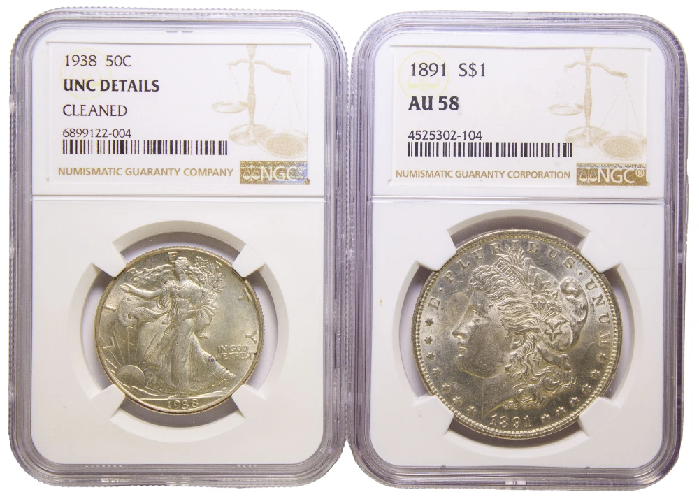 NGC-Certified Silver Denomination Pair