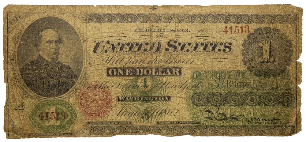 Good+ 1862 $1 Legal Tender