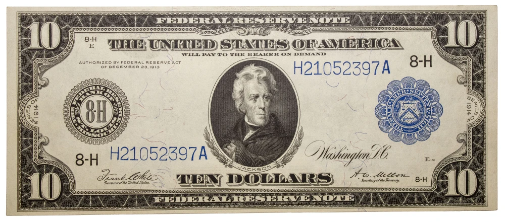 Choice AU 1914 $10 FRN
