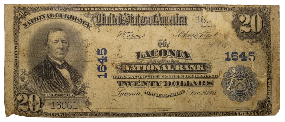 Fine Details 1902 Laconia NH $20