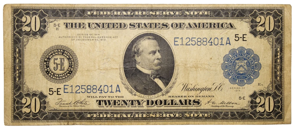 VF 1914 $20 FRN