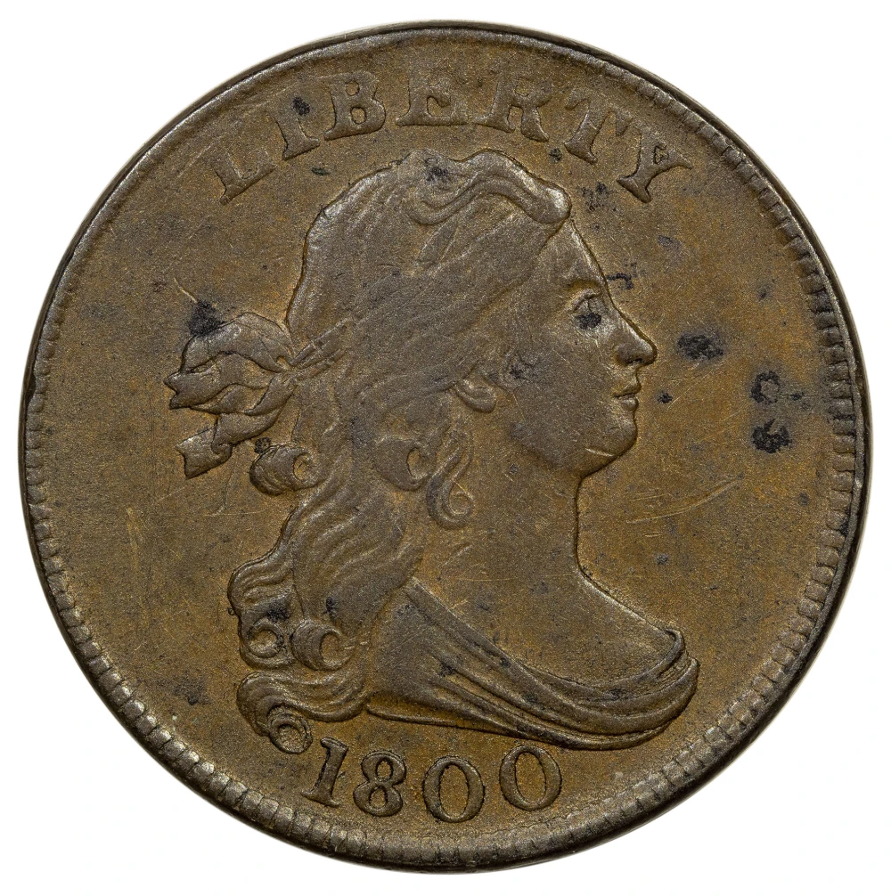 AU Details 1800 Half Cent
