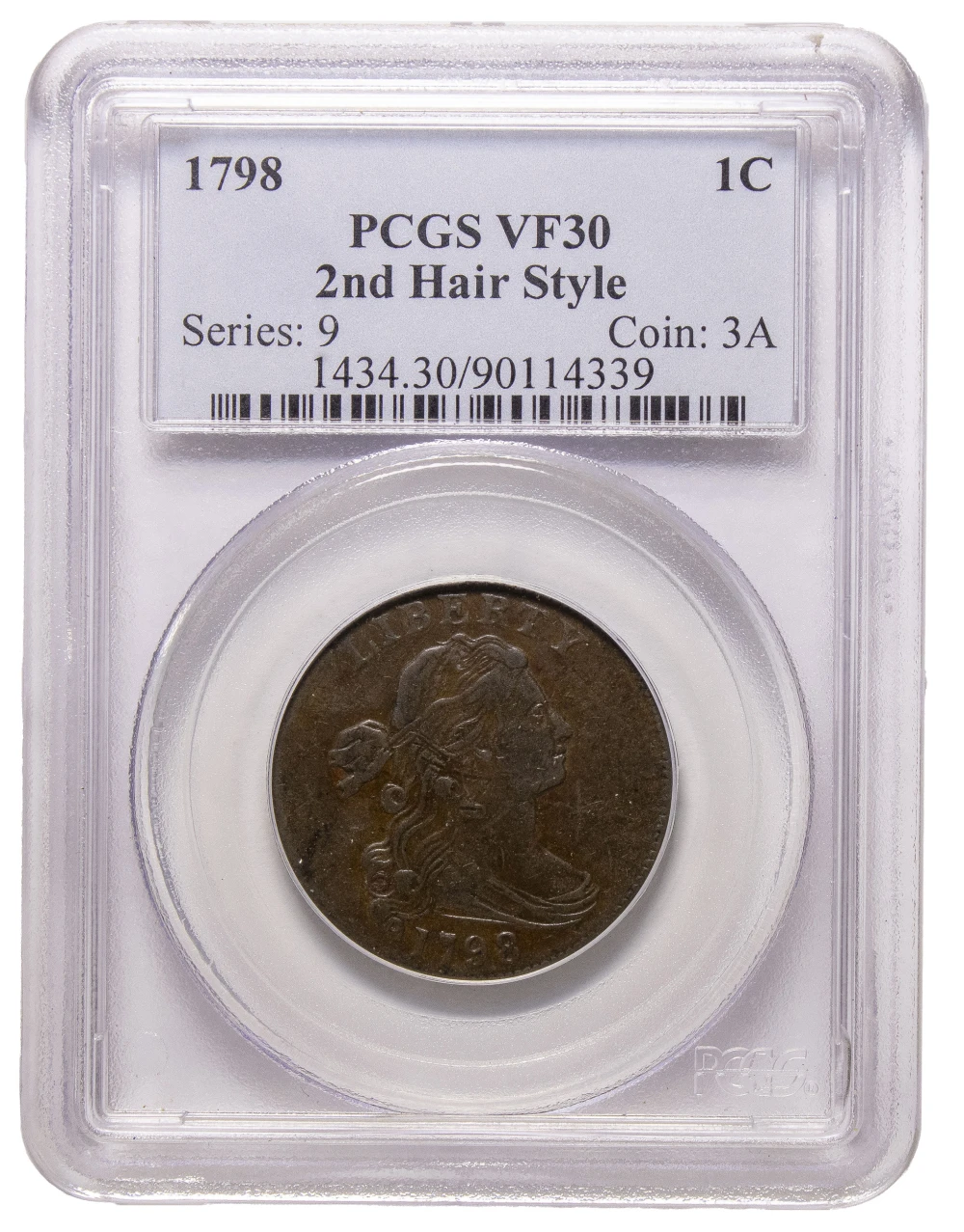 PCGS VF-30 1798 Large Cent