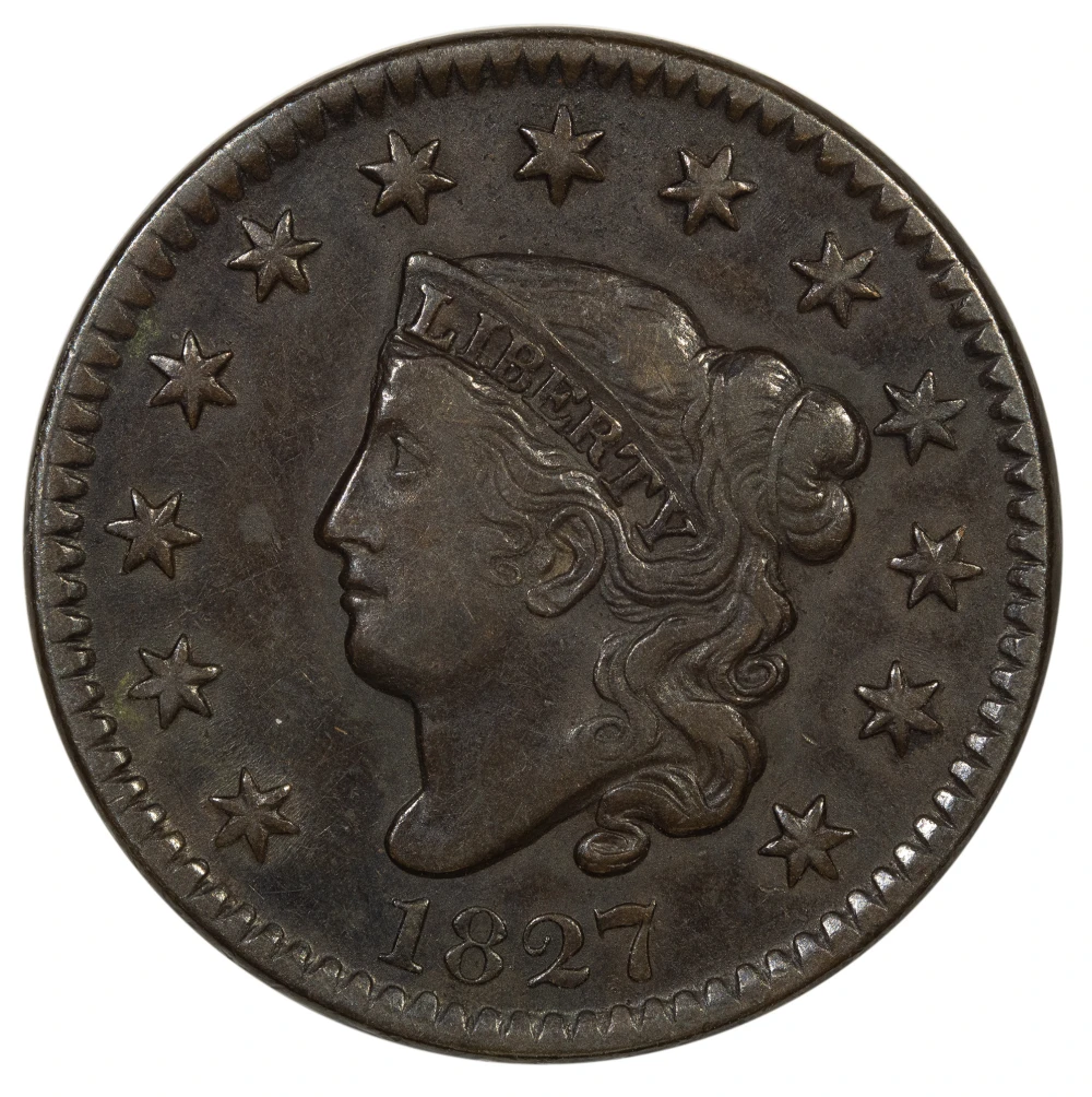 EF-40 1827 Large Cent
