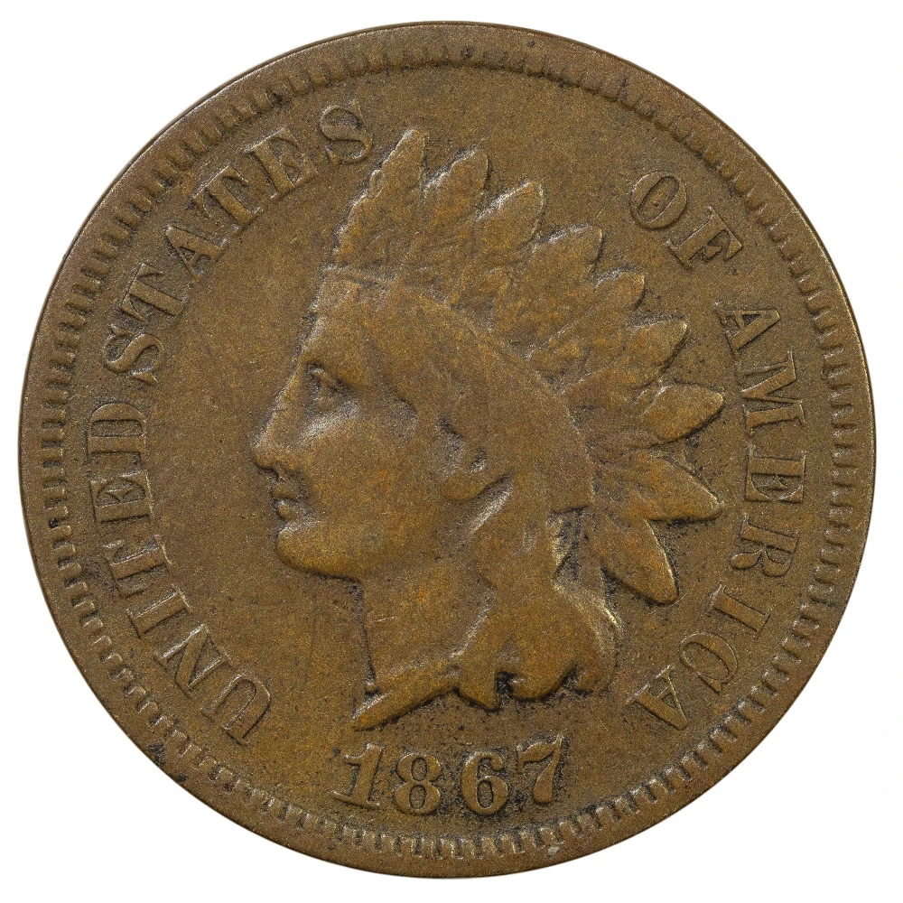 VG-F-10 1867 Indian Cent