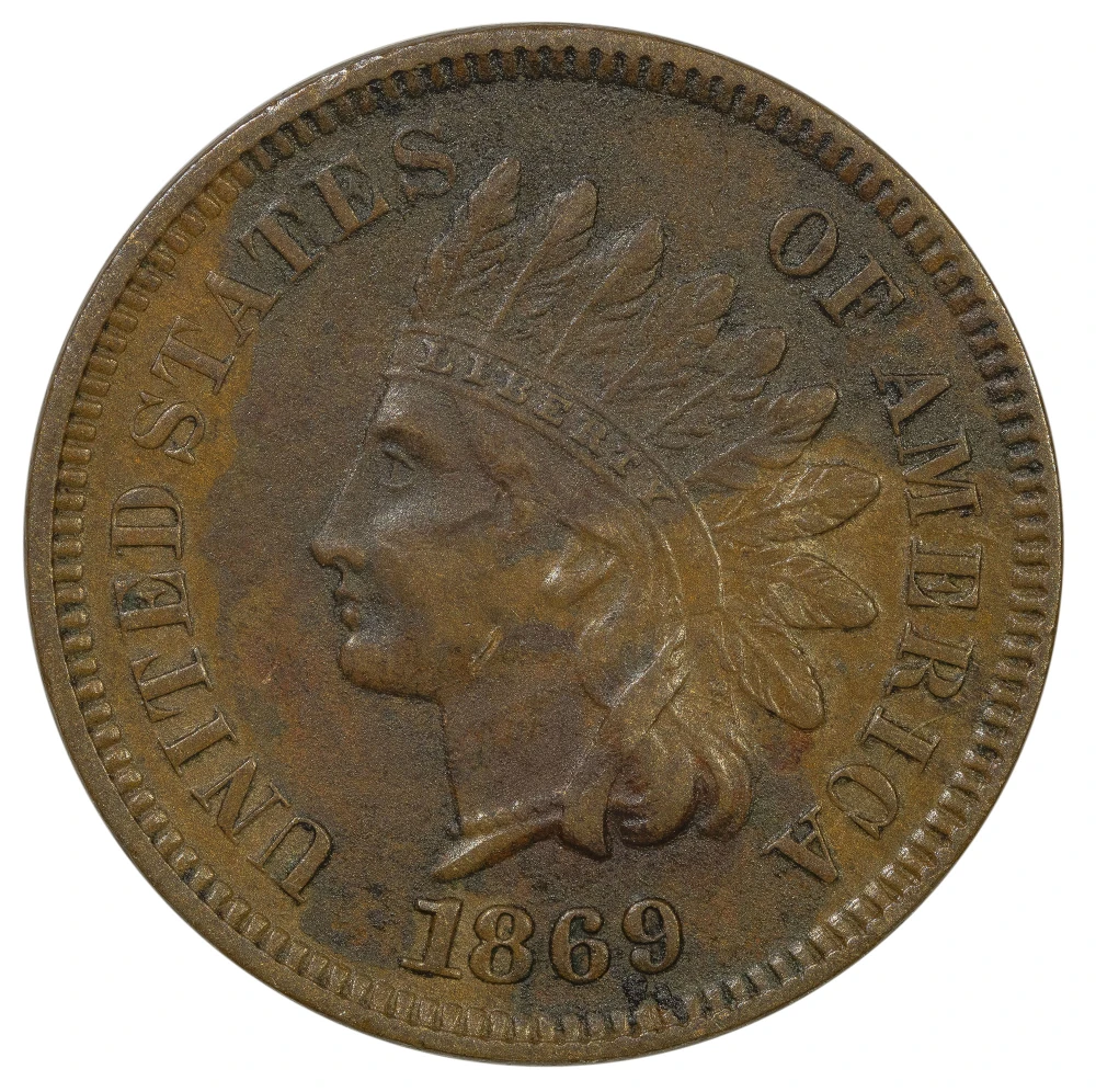 AU Details 1869 Indian Cent