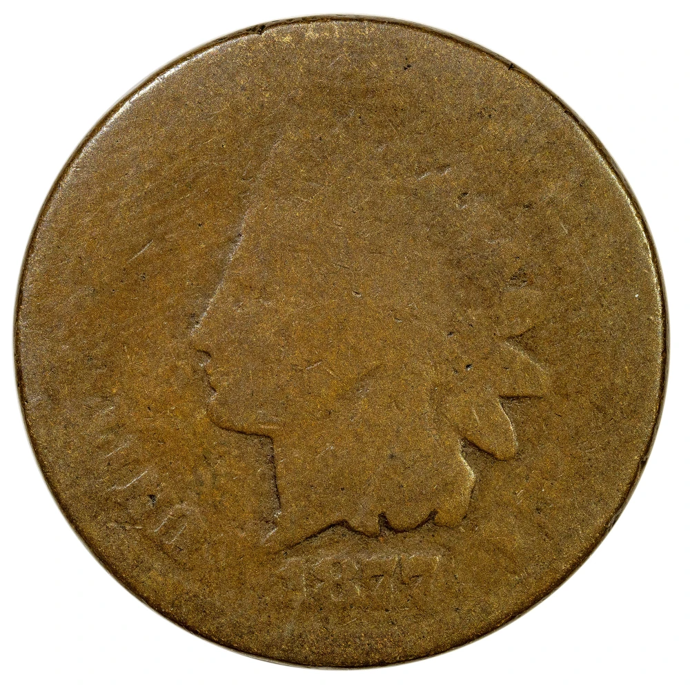 Fr/AG-2+ 1877 Indian Cent