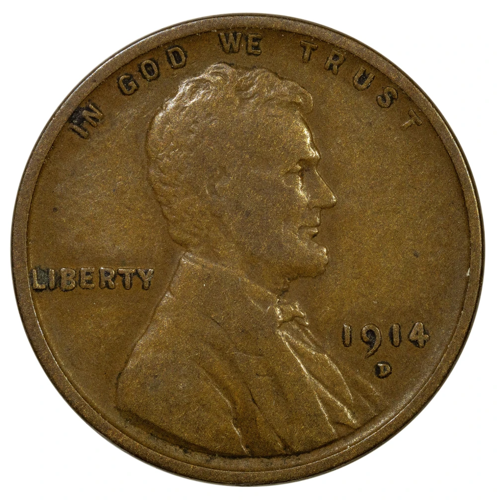 F-VF-15 1914-D Lincoln Cent