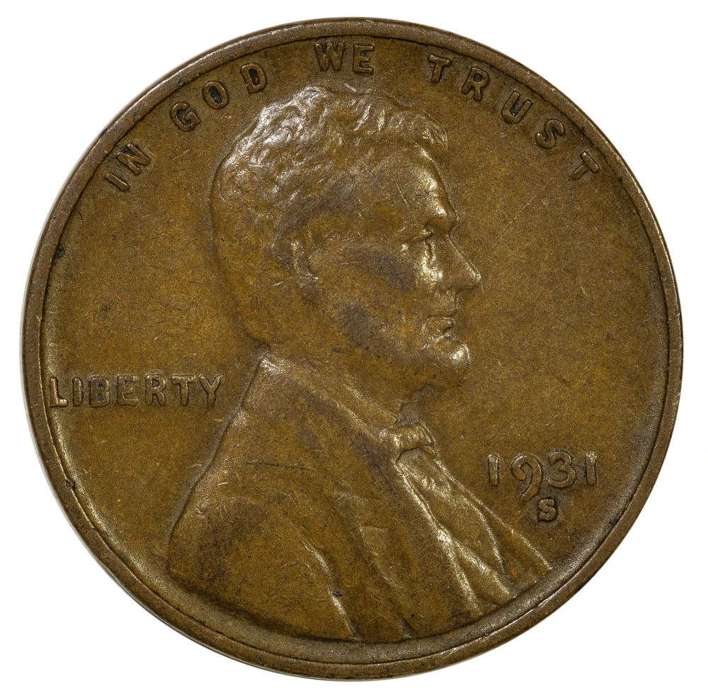 EF-40 1931-S Lincoln Cent