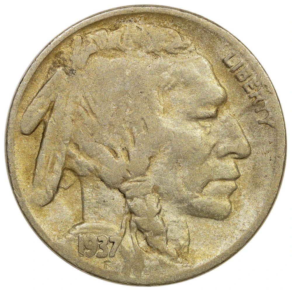 VG-8 1937-D 3 Leg Buffalo Nickel