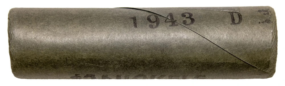 Unopened Original UNC 1943-D War Nickel Roll