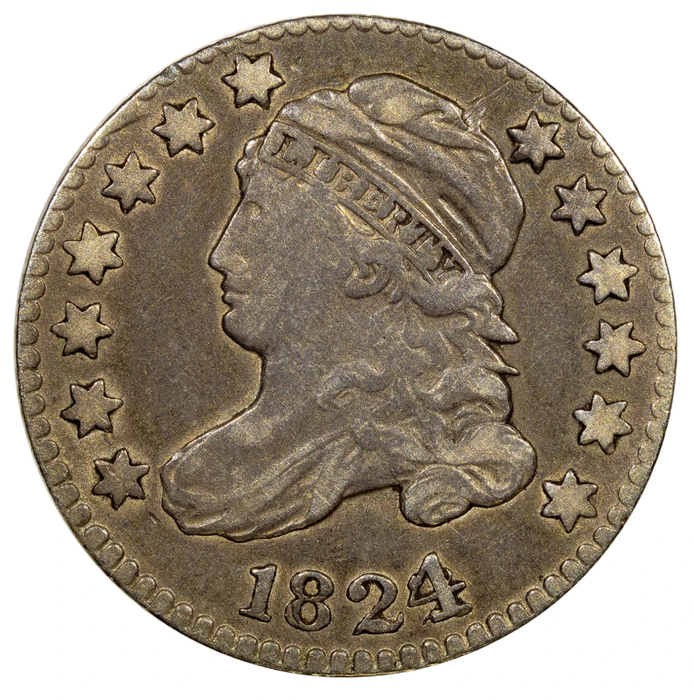 Sharp VF Details 1824/2 Bust Dime