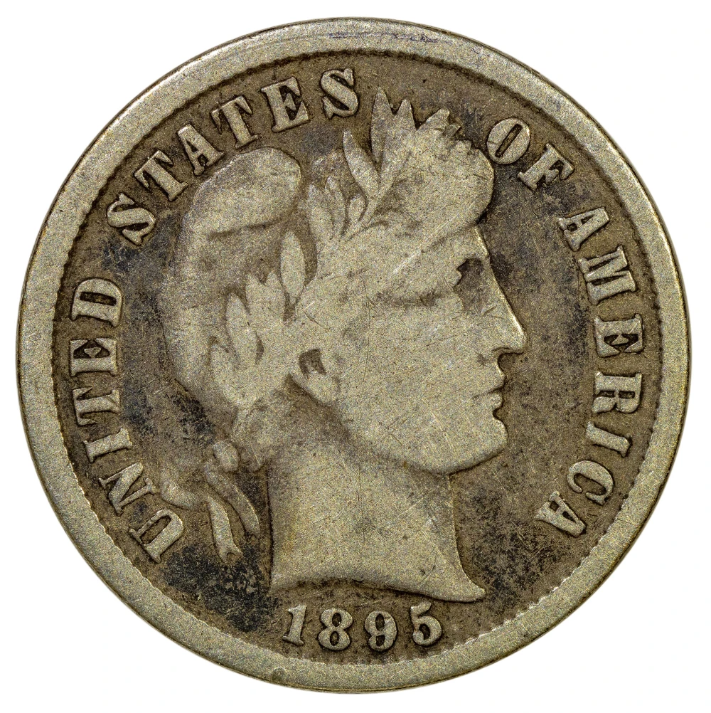 VG-8 1895 Barber Dime
