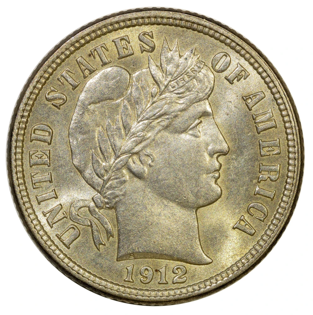 BU-62 1912 Barber Dime